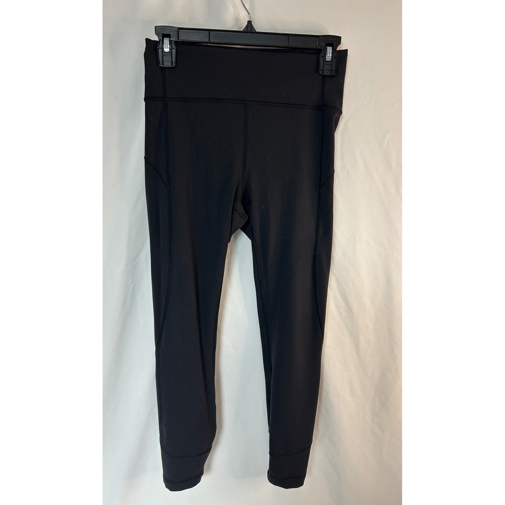 Lululemon In Movement Tight 25" Black Everlux 7/8 Size 6 Athleisure Yoga LW5BPGS